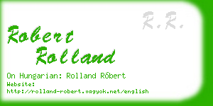 robert rolland business card
